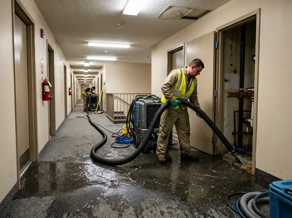 multi-unit-apartment-hallway-f-005 — frequently asked questions, Emergency Burst Pipe Water Extraction & Removal in Marksvil…